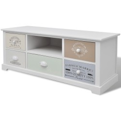 vidaXL Mueble para TV de estilo francés madera 