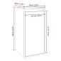 vidaXL Armario de pared de madera maciza de pino negro 30x30x60 cm vidaXL Armario de pared de madera maciza de pino negro 30x30x60 cm