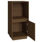 vidaXL Aparador de madera maciza de pino marrón miel 38x35x80 cm vidaXL Aparador de madera maciza de pino marrón miel 38x35x80 cm