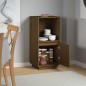 vidaXL Aparador de madera maciza de pino marrón miel 38x35x80 cm vidaXL Aparador de madera maciza de pino marrón miel 38x35x80 cm