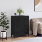 vidaXL Aparador de madera de ingeniería negro 69,5x34x90 cm vidaXL Aparador de madera de ingeniería negro 69,5x34x90 cm