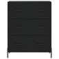 vidaXL Aparador de madera de ingeniería negro 69,5x34x90 cm vidaXL Aparador de madera de ingeniería negro 69,5x34x90 cm