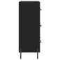 vidaXL Aparador de madera de ingeniería negro 69,5x34x90 cm vidaXL Aparador de madera de ingeniería negro 69,5x34x90 cm