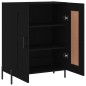 vidaXL Aparador de madera de ingeniería negro 69,5x34x90 cm vidaXL Aparador de madera de ingeniería negro 69,5x34x90 cm