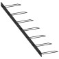 vidaXL Botellero de pared para 7 botellas metal negro vidaXL Botellero de pared para 7 botellas metal negro