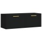 vidaXL Armario de pared madera de ingeniería negro 100x36,5x35 cm vidaXL Armario de pared madera de ingeniería negro 100x36,5x35 cm