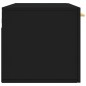 vidaXL Armario de pared madera de ingeniería negro 100x36,5x35 cm vidaXL Armario de pared madera de ingeniería negro 100x36,5x35 cm