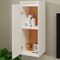 vidaXL Armario de pared 2 uds madera maciza de pino blanco 30x30x80 cm vidaXL Armario de pared 2 uds madera maciza de pino blanco 30x30x80 cm