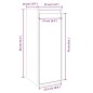 vidaXL Armario de pared 2 uds madera maciza de pino blanco 30x30x80 cm vidaXL Armario de pared 2 uds madera maciza de pino blanco 30x30x80 cm