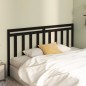vidaXL Cabecero de cama madera maciza de pino negro 206x4x100 cm vidaXL Cabecero de cama madera maciza de pino negro 206x4x100 cm