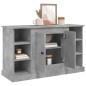 vidaXL Aparador de madera contrachapada gris hormigón 100x35,5x60 cm vidaXL Aparador de madera contrachapada gris hormigón 100x35,5x60 cm