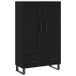 vidaXL Aparador alto madera de ingeniería negro 69,5x31x115 cm vidaXL Aparador alto madera de ingeniería negro 69,5x31x115 cm