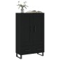 vidaXL Aparador alto madera de ingeniería negro 69,5x31x115 cm vidaXL Aparador alto madera de ingeniería negro 69,5x31x115 cm