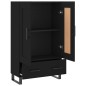 vidaXL Aparador alto madera de ingeniería negro 69,5x31x115 cm vidaXL Aparador alto madera de ingeniería negro 69,5x31x115 cm