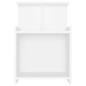 vidaXL Mesitas de noche 2 uds madera contrachapada blanco 40x35x60 cm