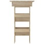 vidaXL Mesa de bar de pared contrachapada roble Sonoma 102x45x103,5cm vidaXL Mesa de bar de pared contrachapada roble Sonoma 102x45x103,5cm