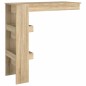 vidaXL Mesa de bar de pared contrachapada roble Sonoma 102x45x103,5cm vidaXL Mesa de bar de pared contrachapada roble Sonoma 102x45x103,5cm