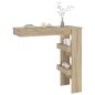 vidaXL Mesa de bar de pared contrachapada roble Sonoma 102x45x103,5cm vidaXL Mesa de bar de pared contrachapada roble Sonoma 102x45x103,5cm