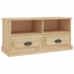 vidaXL Mueble para TV madera contrachapada roble Sonoma 93x35,5x45 cm 