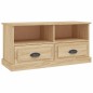 vidaXL Mueble para TV madera contrachapada roble Sonoma 93x35,5x45 cm vidaXL Mueble para TV madera contrachapada roble Sonoma 93x35,5x45 cm