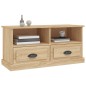 vidaXL Mueble para TV madera contrachapada roble Sonoma 93x35,5x45 cm vidaXL Mueble para TV madera contrachapada roble Sonoma 93x35,5x45 cm