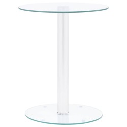 vidaXL Mesa de centro de vidrio templado transparente 40 cm