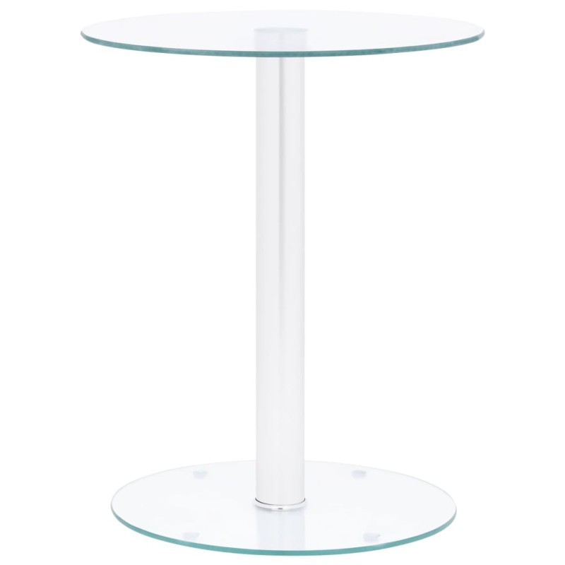 vidaXL Mesa de centro de vidrio templado transparente 40 cm vidaXL Mesa de centro de vidrio templado transparente 40 cm