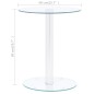 vidaXL Mesa de centro de vidrio templado transparente 40 cm vidaXL Mesa de centro de vidrio templado transparente 40 cm