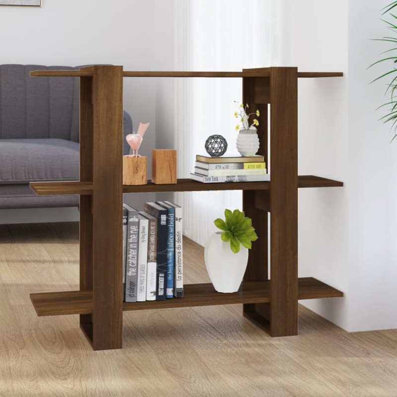 vidaXL Estantería/divisor de espacios roble marrón 100x30x87 cm vidaXL Estantería/divisor de espacios roble marrón 100x30x87 cm