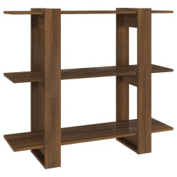 vidaXL Estantería/divisor de espacios roble marrón 100x30x87 cm