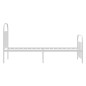 vidaXL Estructura cama metal con cabecero y pie cama blanca 90x200 cm