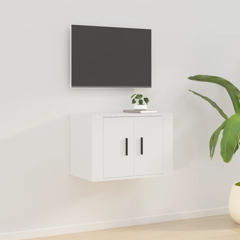 vidaXL Mueble para TV de pared blanco 57x34,5x40 cm vidaXL Mueble para TV de pared blanco 57x34,5x40 cm