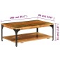 vidaXL Mesa de centro con estante madera maciza reciclada 100x60x35 cm vidaXL Mesa de centro con estante madera maciza reciclada 100x60x35 cm