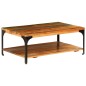 vidaXL Mesa de centro con estante madera maciza reciclada 100x60x35 cm vidaXL Mesa de centro con estante madera maciza reciclada 100x60x35 cm