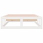 vidaXL Estructura de cama de madera maciza blanca 90x200 cm vidaXL Estructura de cama de madera maciza blanca 90x200 cm