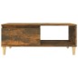 vidaXL Mesa de centro madera contrachapada roble ahumado 90x50x36,5 cm vidaXL Mesa de centro madera contrachapada roble ahumado 90x50x36,5 cm