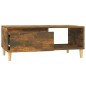 vidaXL Mesa de centro madera contrachapada roble ahumado 90x50x36,5 cm vidaXL Mesa de centro madera contrachapada roble ahumado 90x50x36,5 cm