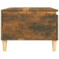 vidaXL Mesa de centro madera contrachapada roble ahumado 90x50x36,5 cm vidaXL Mesa de centro madera contrachapada roble ahumado 90x50x36,5 cm