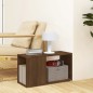 vidaXL Mueble de TV madera contrachapada marrón roble 60x24x32 cm vidaXL Mueble de TV madera contrachapada marrón roble 60x24x32 cm