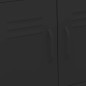 vidaXL Armario de almacenamiento acero negro 60x35x56cm vidaXL Armario de almacenamiento acero negro 60x35x56cm