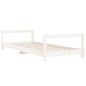 vidaXL Estructura de cama para niños madera de pino blanco 80x200 cm vidaXL Estructura de cama para niños madera de pino blanco 80x200 cm