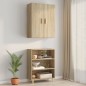 vidaXL Armario colgante de pared roble Sonoma 69,5x34x90 cm vidaXL Armario colgante de pared roble Sonoma 69,5x34x90 cm