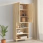 vidaXL Armario colgante de pared roble Sonoma 69,5x34x90 cm vidaXL Armario colgante de pared roble Sonoma 69,5x34x90 cm