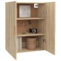 vidaXL Armario colgante de pared roble Sonoma 69,5x34x90 cm vidaXL Armario colgante de pared roble Sonoma 69,5x34x90 cm