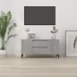 vidaXL Mueble de TV madera contrachapada gris Sonoma 102x44,5x50 cm vidaXL Mueble de TV madera contrachapada gris Sonoma 102x44,5x50 cm