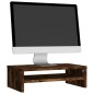 vidaXL Soporte monitor madera contrachapada roble ahumado 42x24x13 cm vidaXL Soporte monitor madera contrachapada roble ahumado 42x24x13 cm