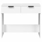 vidaXL Mesa consola de madera contrachapada blanco 90x36x75 cm vidaXL Mesa consola de madera contrachapada blanco 90x36x75 cm