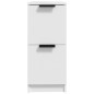 vidaXL Aparadores 2 uds madera contrachapada blanco 30x30x70 cm vidaXL Aparadores 2 uds madera contrachapada blanco 30x30x70 cm