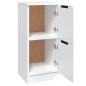 vidaXL Aparadores 2 uds madera contrachapada blanco 30x30x70 cm vidaXL Aparadores 2 uds madera contrachapada blanco 30x30x70 cm