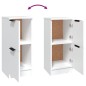 vidaXL Aparadores 2 uds madera contrachapada blanco 30x30x70 cm vidaXL Aparadores 2 uds madera contrachapada blanco 30x30x70 cm
